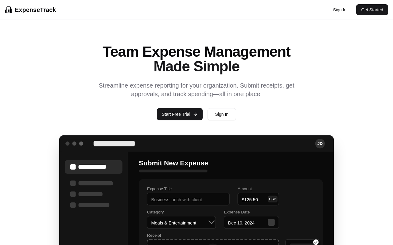 Expense Management Platform